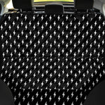 Black And White Lightning Pattern Print Pet Car Back Seat Cover