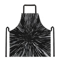 Black And White Lightspeed Print Apron