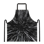 Black And White Lightspeed Print Apron