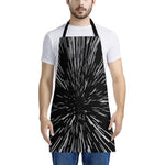 Black And White Lightspeed Print Apron