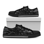 Black And White Lightspeed Print Black Low Top Shoes