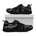Black And White Lightspeed Print Black Running Shoes
