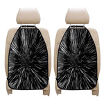 Black And White Lightspeed Print Car Seat Organizers