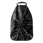 Black And White Lightspeed Print Car Seat Organizers