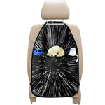 Black And White Lightspeed Print Car Seat Organizers