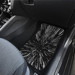 Black And White Lightspeed Print Front Car Floor Mats