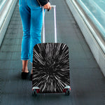 Black And White Lightspeed Print Luggage Cover