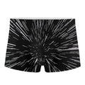 Black And White Lightspeed Print Men's Boxer Briefs