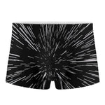 Black And White Lightspeed Print Men's Boxer Briefs