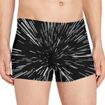 Black And White Lightspeed Print Men's Boxer Briefs