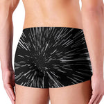 Black And White Lightspeed Print Men's Boxer Briefs