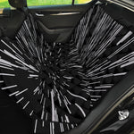 Black And White Lightspeed Print Pet Car Back Seat Cover
