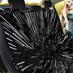 Black And White Lightspeed Print Pet Car Back Seat Cover