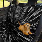 Black And White Lightspeed Print Pet Car Back Seat Cover