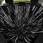 Black And White Lightspeed Print Pet Car Back Seat Cover