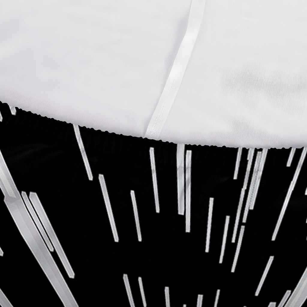 Black And White Lightspeed Print Sofa Cover