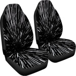 Black And White Lightspeed Print Universal Fit Car Seat Covers