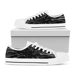 Black And White Lightspeed Print White Low Top Shoes