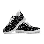 Black And White Lightspeed Print White Sneakers