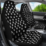 Black And White Little Paws Universal Fit Car Seat Covers GearFrost