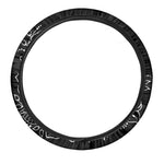 Black And White Lotus Flower Print Car Steering Wheel Cover