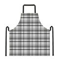 Black And White Madras Pattern Print Apron
