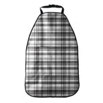 Black And White Madras Pattern Print Car Seat Organizers