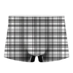 Black And White Madras Pattern Print Men's Boxer Briefs