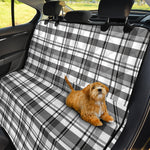 Black And White Madras Pattern Print Pet Car Back Seat Cover