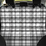 Black And White Madras Pattern Print Pet Car Back Seat Cover