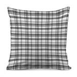 Black And White Madras Pattern Print Pillow Cover