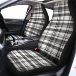 Black And White Madras Pattern Print Universal Fit Car Seat Covers