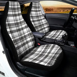 Black And White Madras Pattern Print Universal Fit Car Seat Covers