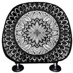 Black And White Mandala Print Car Headrest Covers