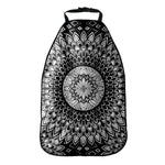 Black And White Mandala Print Car Seat Organizers