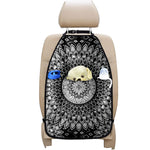 Black And White Mandala Print Car Seat Organizers