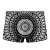 Black And White Mandala Print Men's Boxer Briefs