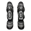 Black And White Mandala Print Muay Thai Shin Guard