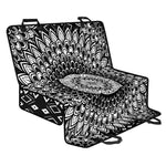 Black And White Mandala Print Pet Car Back Seat Cover