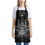 Black And White Mantis Spirit Print Apron