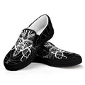 Black And White Mantis Spirit Print Black Slip On Sneakers