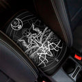 Black And White Mantis Spirit Print Car Center Console Cover