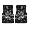 Black And White Mantis Spirit Print Front Car Floor Mats
