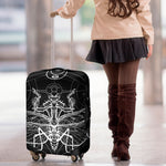 Black And White Mantis Spirit Print Luggage Cover