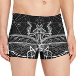 Black And White Mantis Spirit Print Men's Boxer Briefs