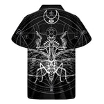 Black And White Mantis Spirit Print Men's Short Sleeve Shirt
