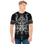 Black And White Mantis Spirit Print Men's T-Shirt