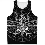 Black And White Mantis Spirit Print Men's Tank Top