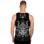 Black And White Mantis Spirit Print Men's Tank Top