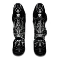 Black And White Mantis Spirit Print Muay Thai Shin Guards